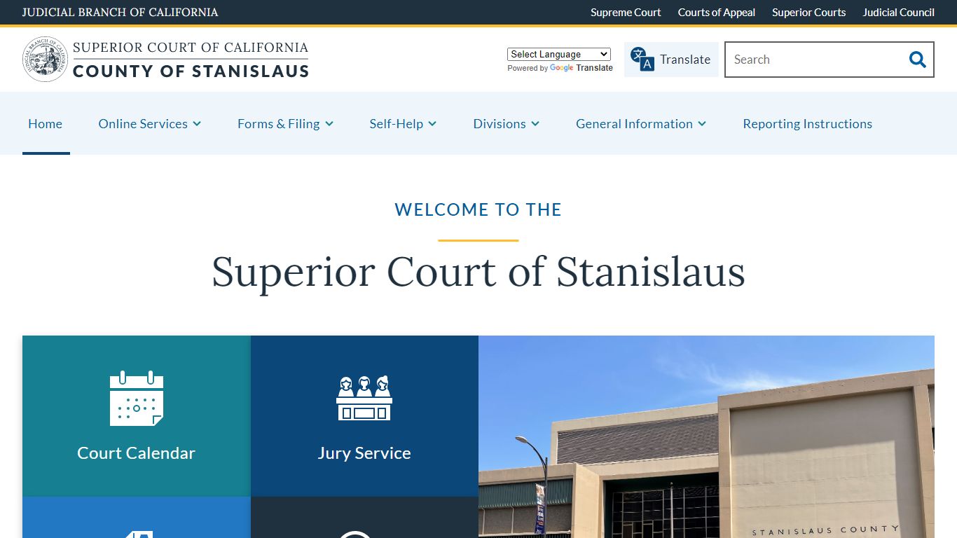 Home | Superior Court of California | County of Stanislaus